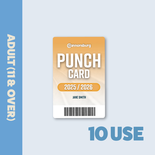 10 Use Punch Card- Adult (11 & older)