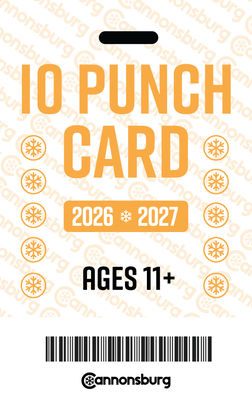 Adult 10 Punch Card