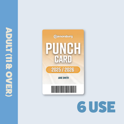 6 Use Punch Card- Adult (11 & older)